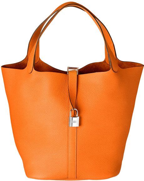 hermes orange bucket bag|hermes bags picotin 22.